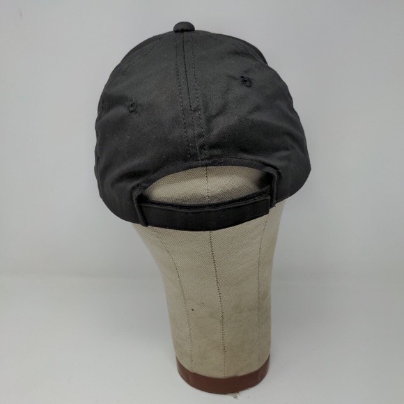 Quaker State Men's Strapback Hat Cap OSFA Black Adjustable Embroidered Logo - Picture 7 of 10